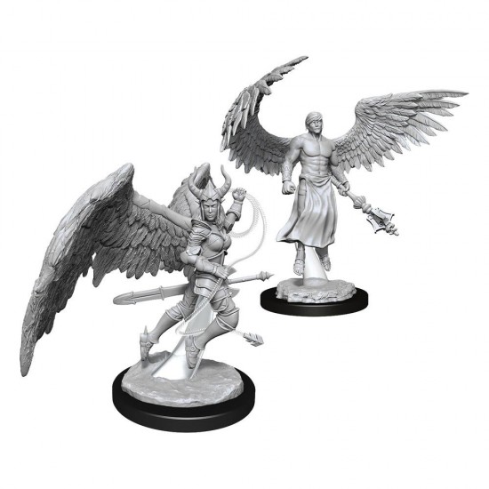 D&D Nolzur's Marvelous Miniatures Unpainted Miniatures Deva & Erinyes