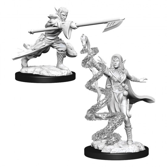 Magic the Gathering Deep Cuts Unpainted Miniatures Joraga Warcaller & Joraga Treespeaker