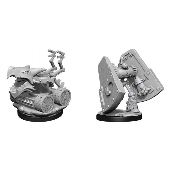 D&D Nolzur's Marvelous Miniatures Unpainted Miniatures Stone Defender & Oaken Bolter