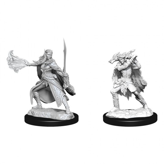 D&D Nolzur's Marvelous Miniatures Unpainted Miniatures Winter Eladrin & Spring Eladrin