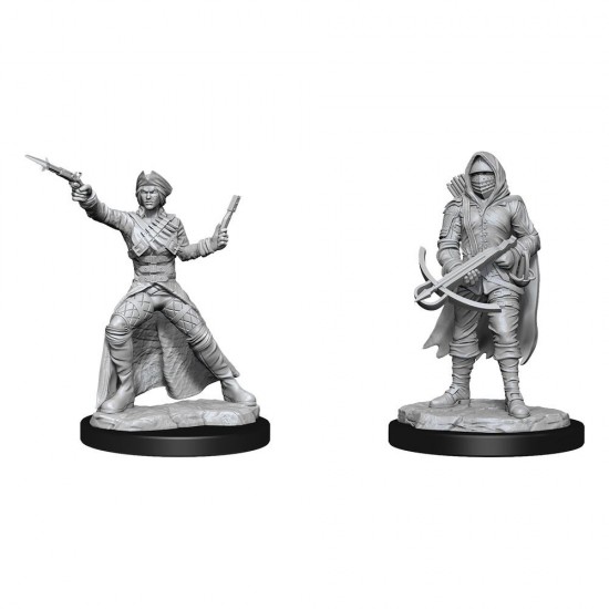 WizKids Deep Cuts Unpainted Miniature Bounty Hunter & Outlaw