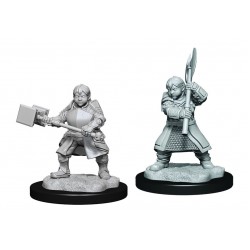 Critical Role Unpainted Miniatures: Dwarf Dwendalian Empire Fighter Female