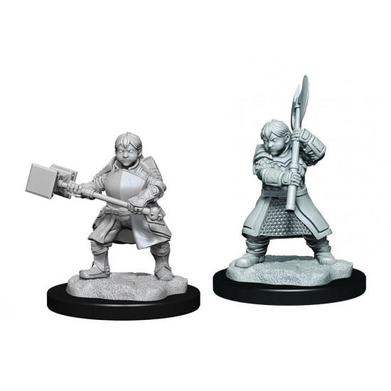 Critical Role Unpainted Miniatures: Dwarf Dwendalian Empire Fighter Female