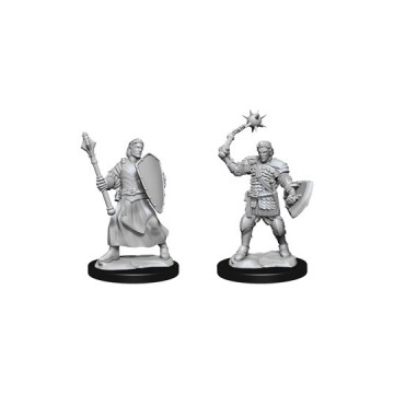 Critical Role Unpainted Miniatures: Human Clovis Concord Cleric Male