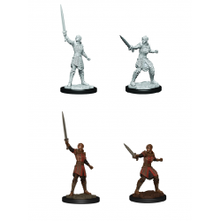 Critical Role Unpainted Miniatures: Human Dwendalian Empire Fighter Female