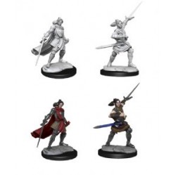 Critical Role Unpainted Miniatures: Half-Elf Paladin Xhorhas Female
