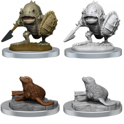 D&D Dungeons & Dragons - Nolzur's Marvelous Miniatures: Locathah & Seal