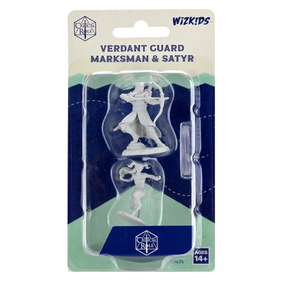 Critical Role Unpainted Miniatures: Verdant Guard Marksman & Satyr