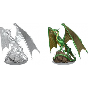 D&D Dungeons & Dragons - Nolzur's Marvelous Miniatures: Young Emerald Dragon