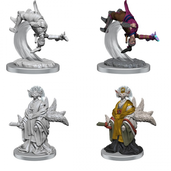 Magic: The Gathering Unpainted Magic Miniatures: Kotose & Light-Paws