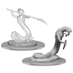 Critical Role Unpainted Miniatures: Serpentfolk & Serpentfolk Ghost