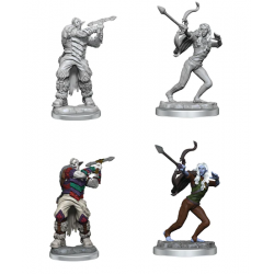 Critical Role Unpainted Miniatures: Ashari Stoneguard & Ashari Skydanc