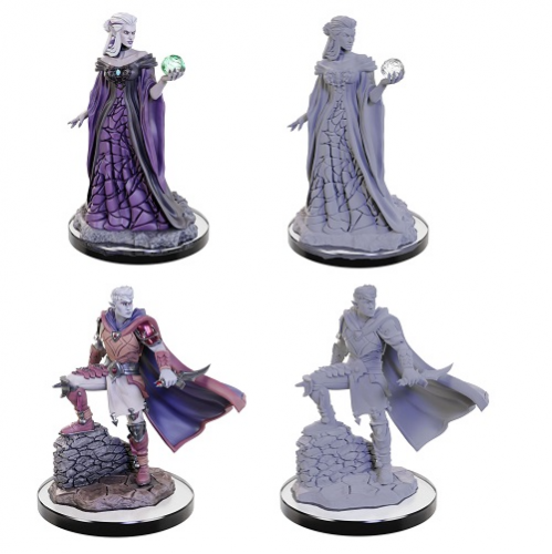 D&D - Fantasy Miniatures - Critical Role: Unpainted Miniatures - Xhorhasian Mage & Xhorhasian Prowler