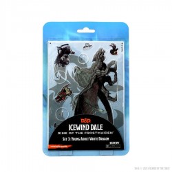 Icewind Dale 2d Miniatures: Young Adult White Dragon