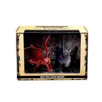 Pathfinder Battles: City of Lost Omens Premium Figure: Adult Red & Black Dragons
