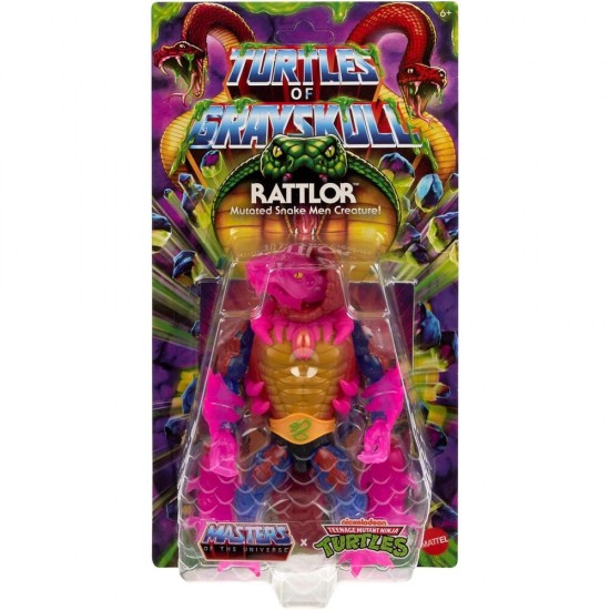 Masters of the Universe Turtles of Grayskull Rattlor figure 14cm