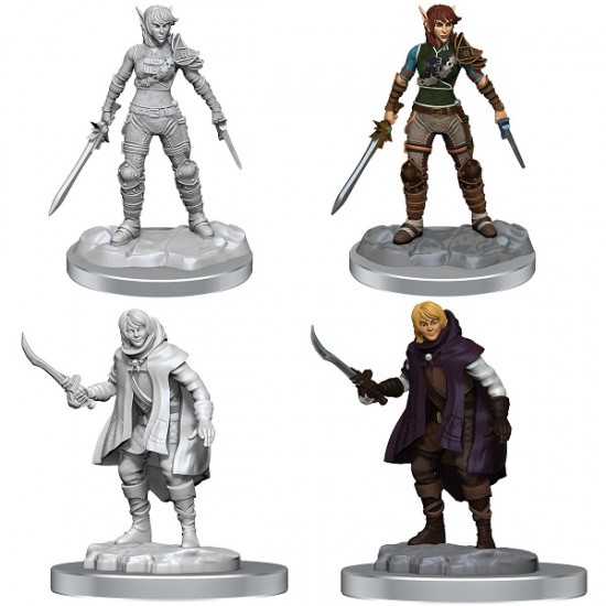 D&D Dungeons & Dragons - Nolzur's Marvelous Miniatures: Elf Rogue & Half-Elf Rogue Protégé