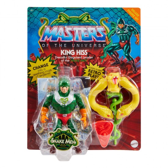 Masters of the Universe Origins Deluxe Action Figure King Hiss