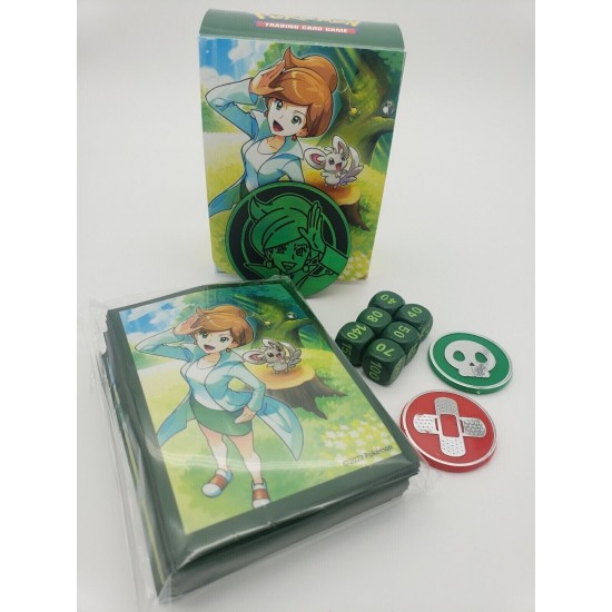 Pokemon Professor Juniper Sleeves, Deck Box, sleeves, coin,dice, damage counters